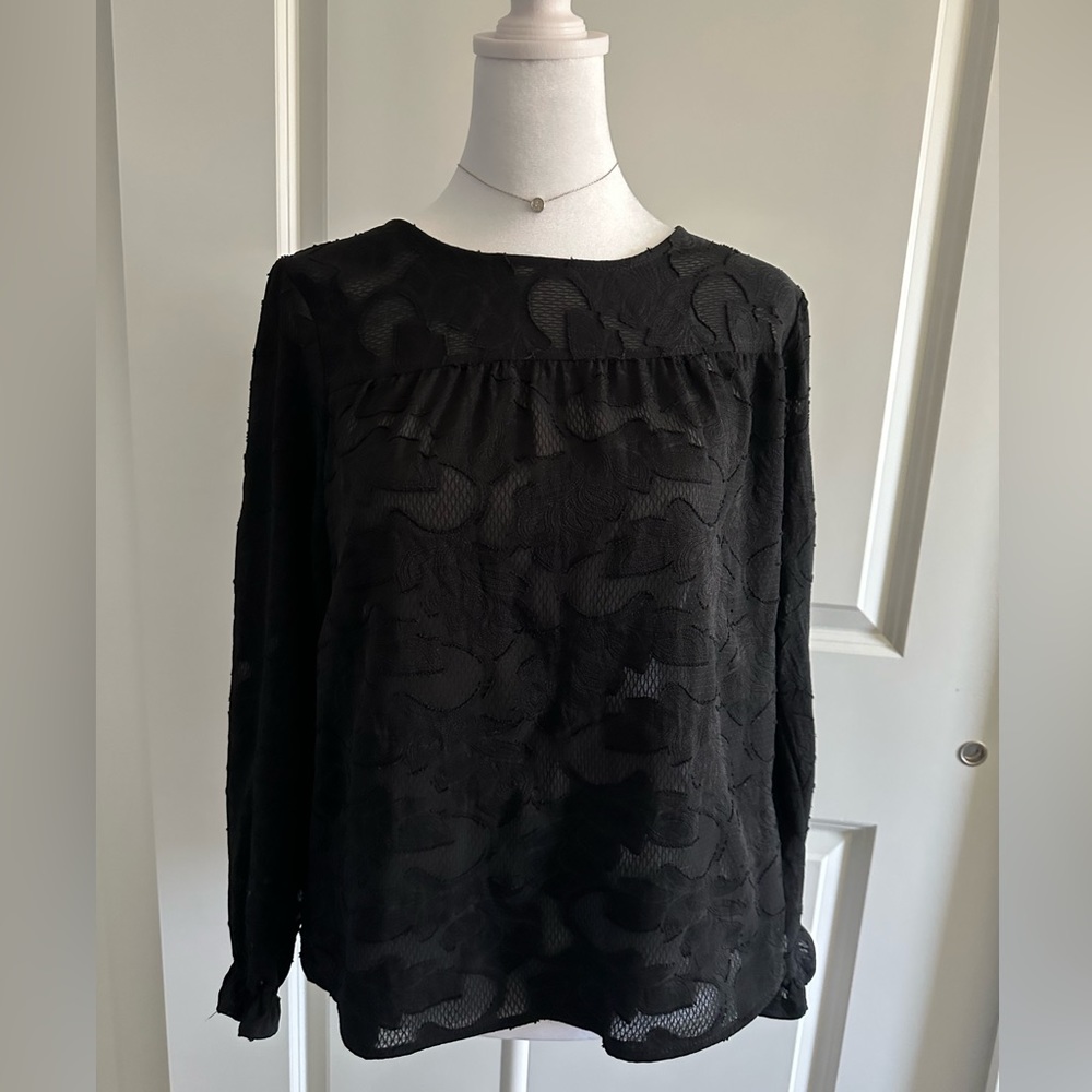 Banana Republic Blouse Black Small Petite